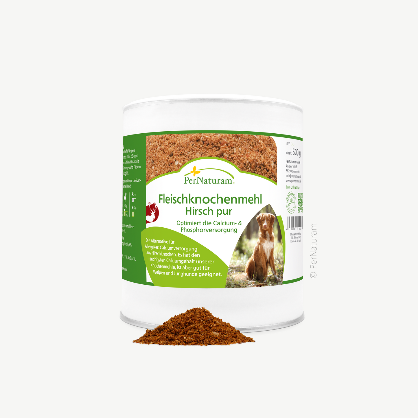 Fleischknochenmehl Hirsch pur