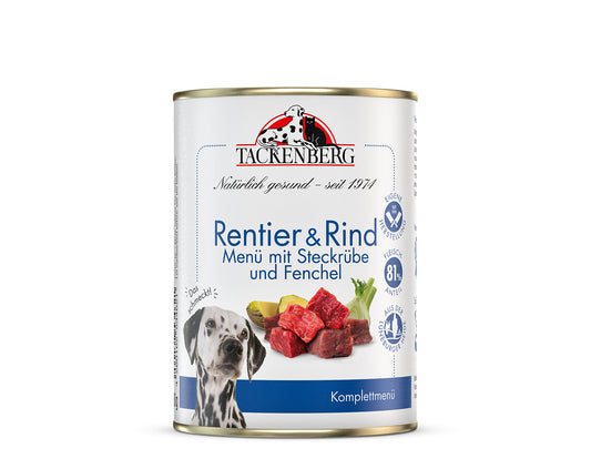 Rentier & Rind mit Steckrübe & Fenchel