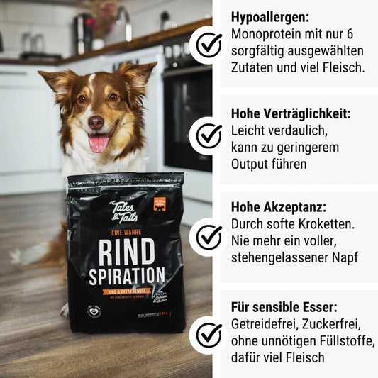 softes Trockenfutter: Rind spiration